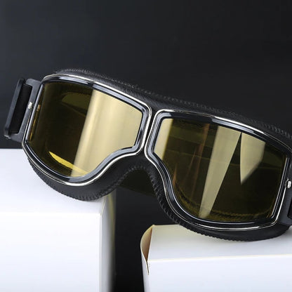 Motorcykelbriller | UV-beskyttelse | Stødresistente & Justerbare | RetroGoggles