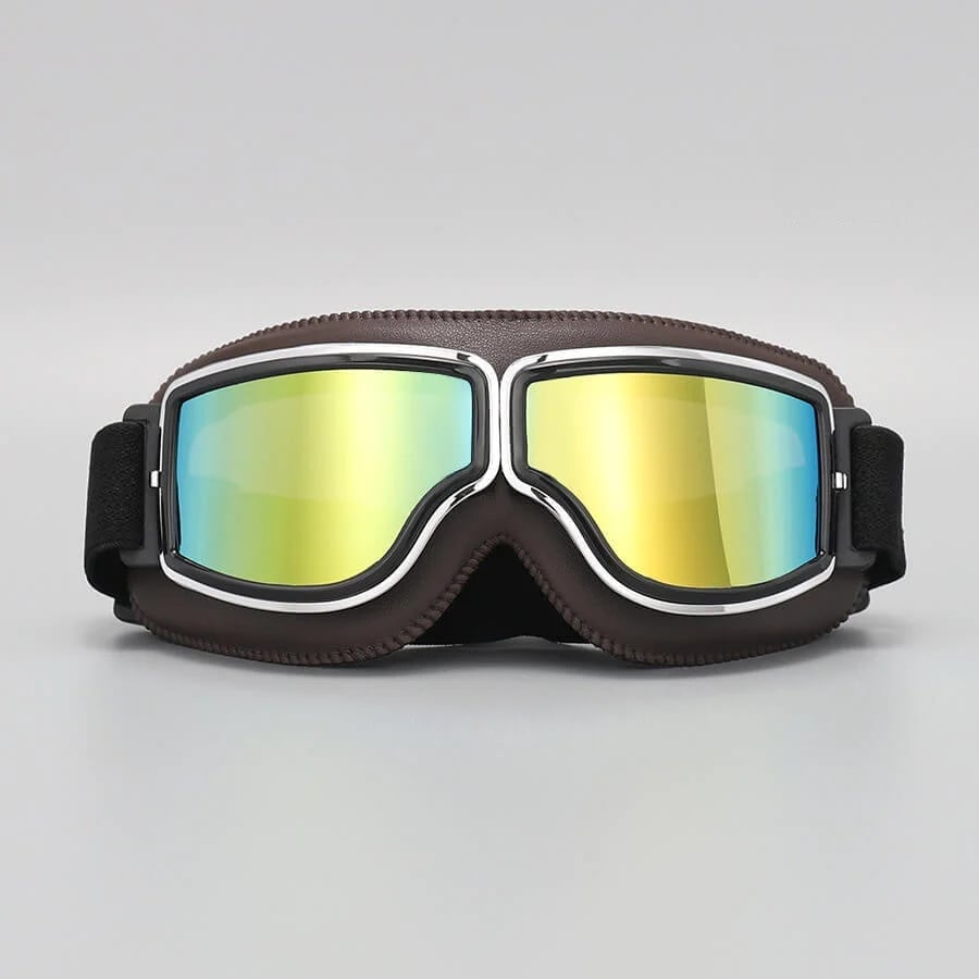 Motorcykelbriller | UV-beskyttelse | Stødresistente & Justerbare | RetroGoggles