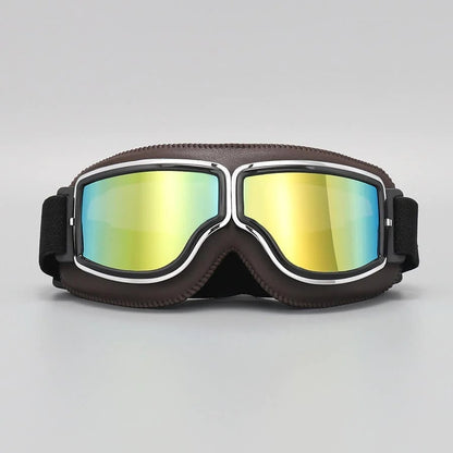Motorcykelbriller | UV-beskyttelse | Stødresistente & Justerbare | RetroGoggles