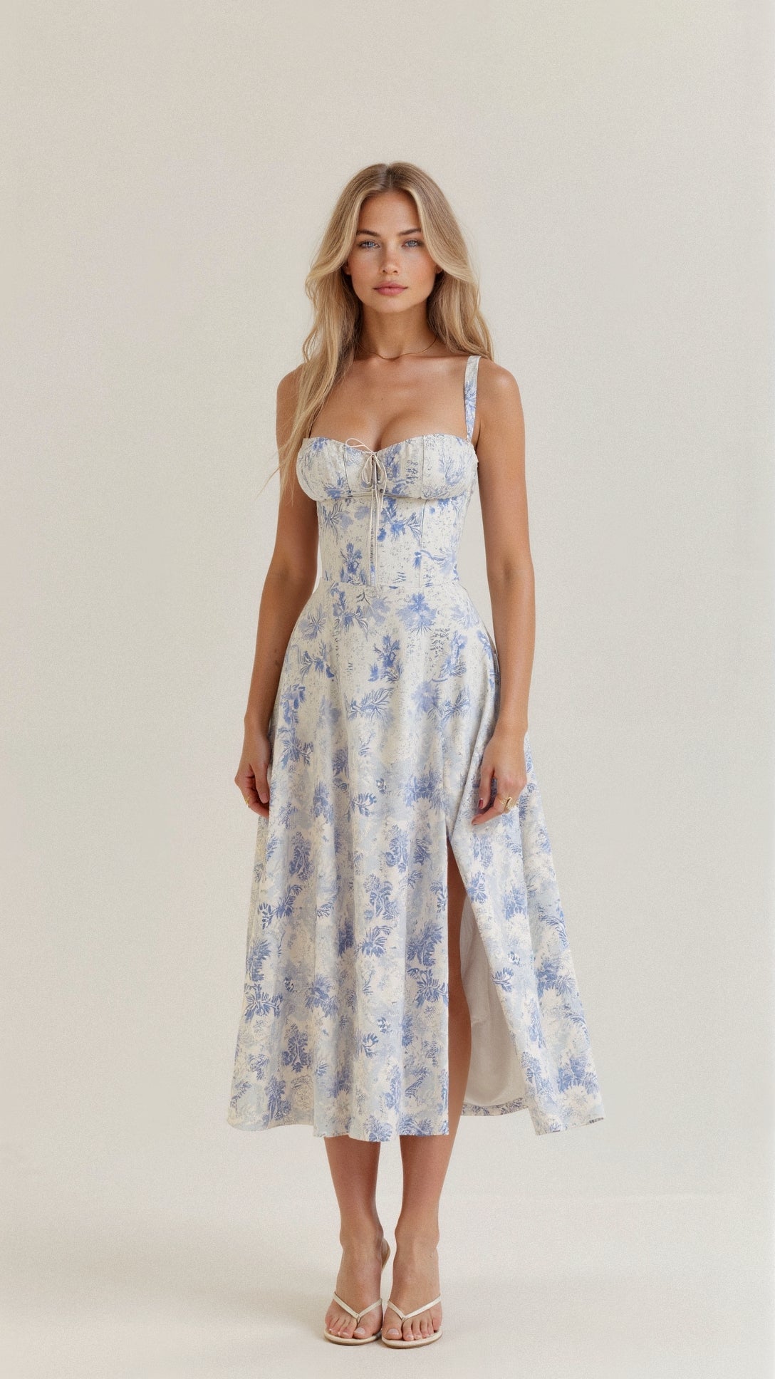 Félicie | Elégante robe midi à corset Kiana - Image 7