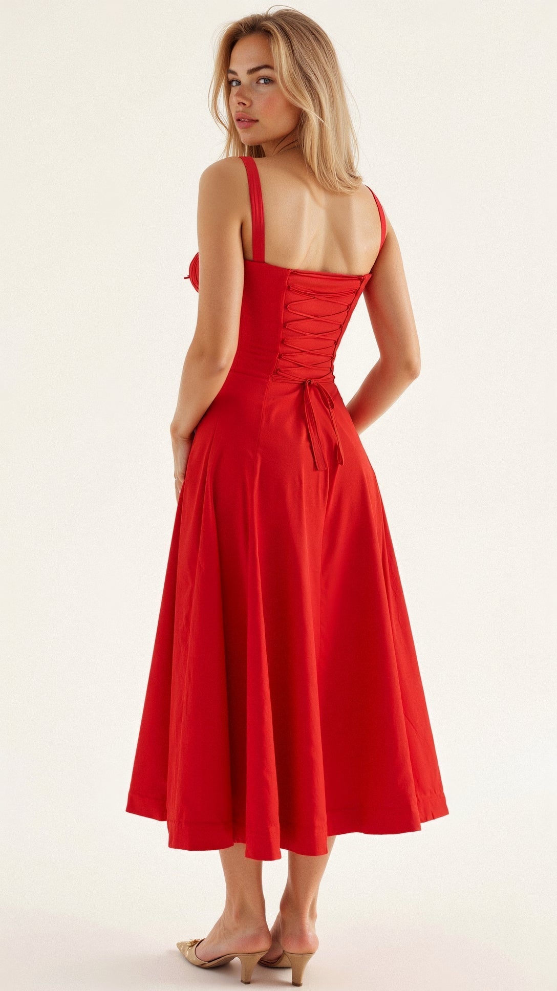 Félicie | Elégante robe midi à corset Kiana - Image 12