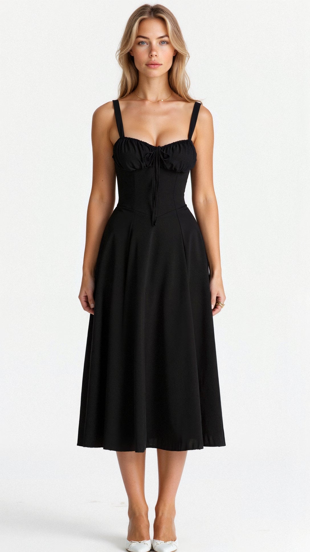 Félicie | Elégante robe midi à corset Kiana - Image 3