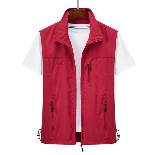 Olivier | Gilet utilitaire homme slim zippé intégral - Image 2