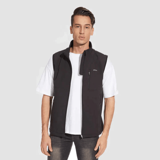 Olivier | Gilet utilitaire homme slim zippé intégral - Image 1