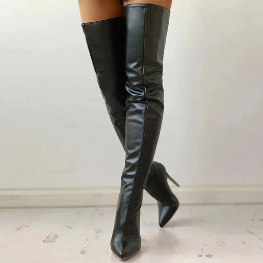 Joëlle | Botte Stiletto Montante Femme - Image 1