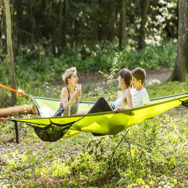 Multi-Person Camping Hængekøje med 3-Punkts Ankersystem