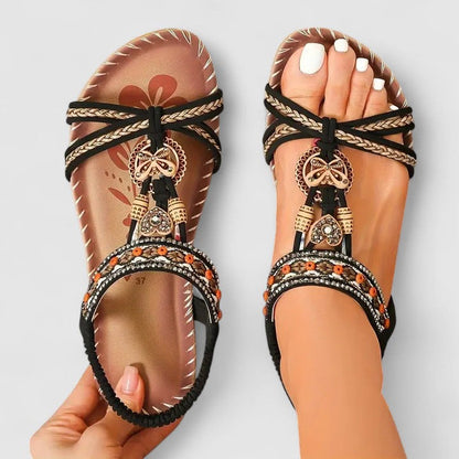 Image of Nadine | Dame T-Rem Flade Sandaler