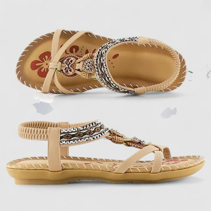 Image of Nadine | Dame T-Rem Flade Sandaler