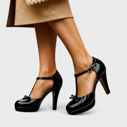 Image of Nadja | Dame T-Strap Platform Høj Hæle