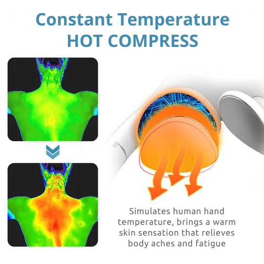 Nakke Massager | Ultralyd Lymfedrænage | Trådløs Massagehjælp | Vitalize