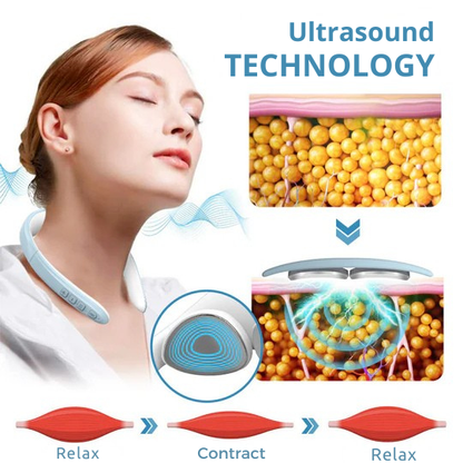 Nakke Massager | Ultralyd Lymfedrænage | Trådløs Massagehjælp | Vitalize
