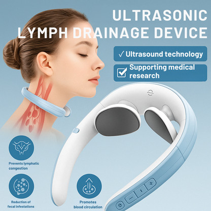 Nakke Massager | Ultralyd Lymfedrænage | Trådløs Massagehjælp | Vitalize