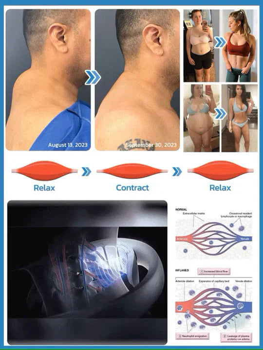 Nakke Massager | Ultralyd Lymfedrænage | Trådløs Massagehjælp | Vitalize