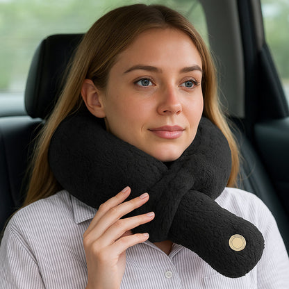 Nakkepude med indbygget massage - Perfekt til road trips, flyrejser osv.