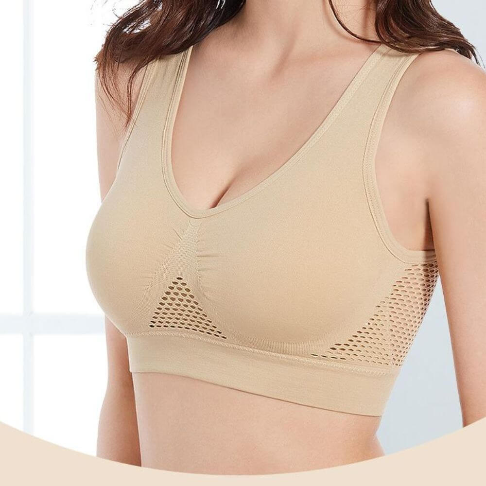Åndbar Mesh Sports-BH