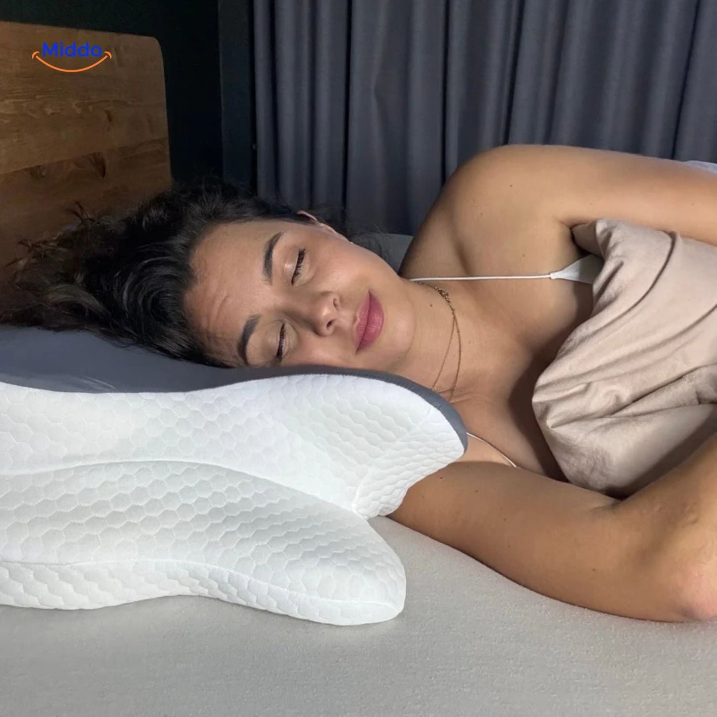 NeckRest™ Ergonomisk Hukommelsesskum Pude – Støttende & Formbevarende