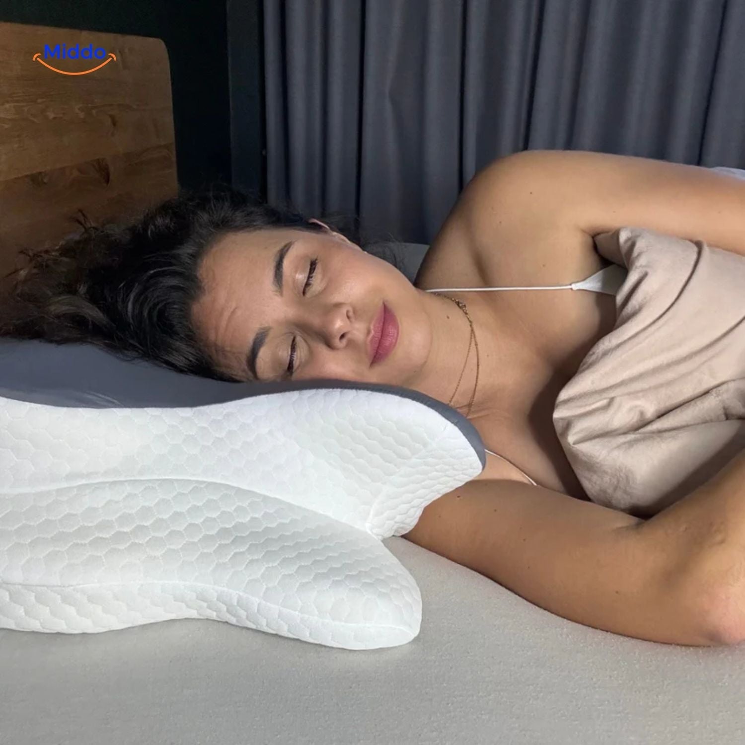 NeckRest™ Ergonomisk Hukommelsesskum Pude – Støttende & Formbevarende