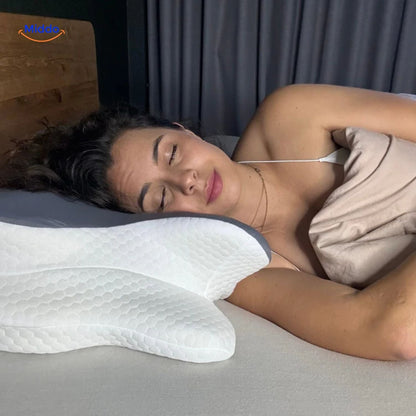 NeckRest™ Ergonomisk Hukommelsesskum Pude – Støttende & Formbevarende