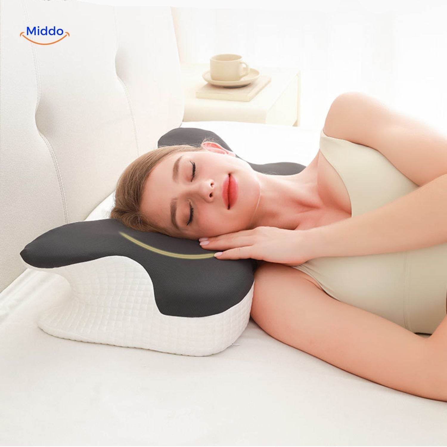 NeckRest™ Ergonomisk Hukommelsesskum Pude – Støttende & Formbevarende