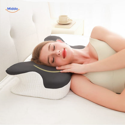 NeckRest™ Ergonomisk Hukommelsesskum Pude – Støttende & Formbevarende