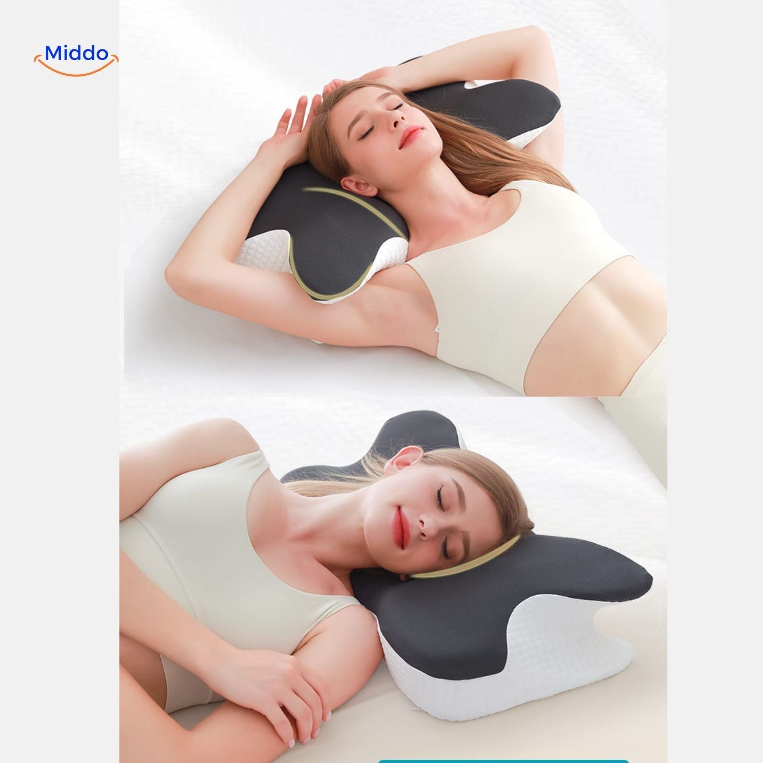 NeckRest™ Ergonomisk Hukommelsesskum Pude – Støttende & Formbevarende