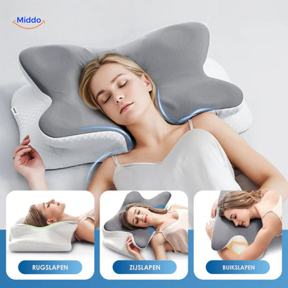 NeckRest™ Ergonomisk Hukommelsesskum Pude – Støttende & Formbevarende