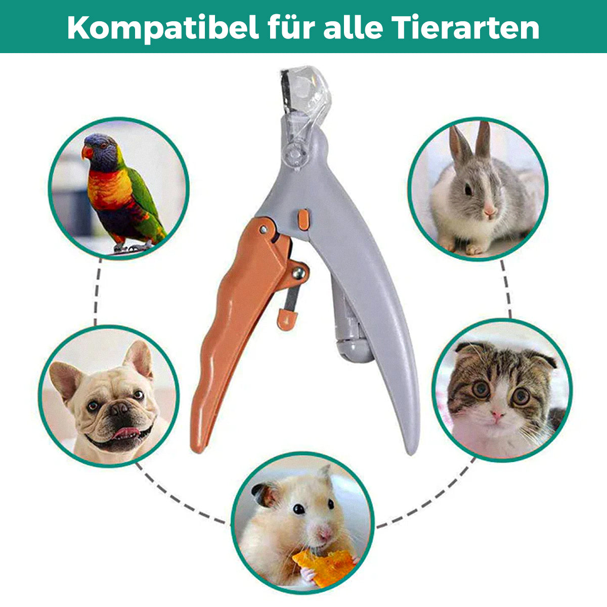 Negleklipper til hunde og katte med LED og sensor