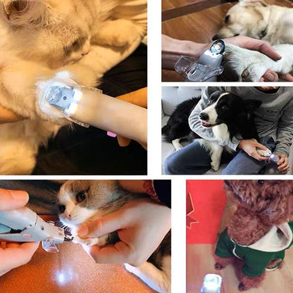 Negleklipper til hunde og katte med LED og sensor