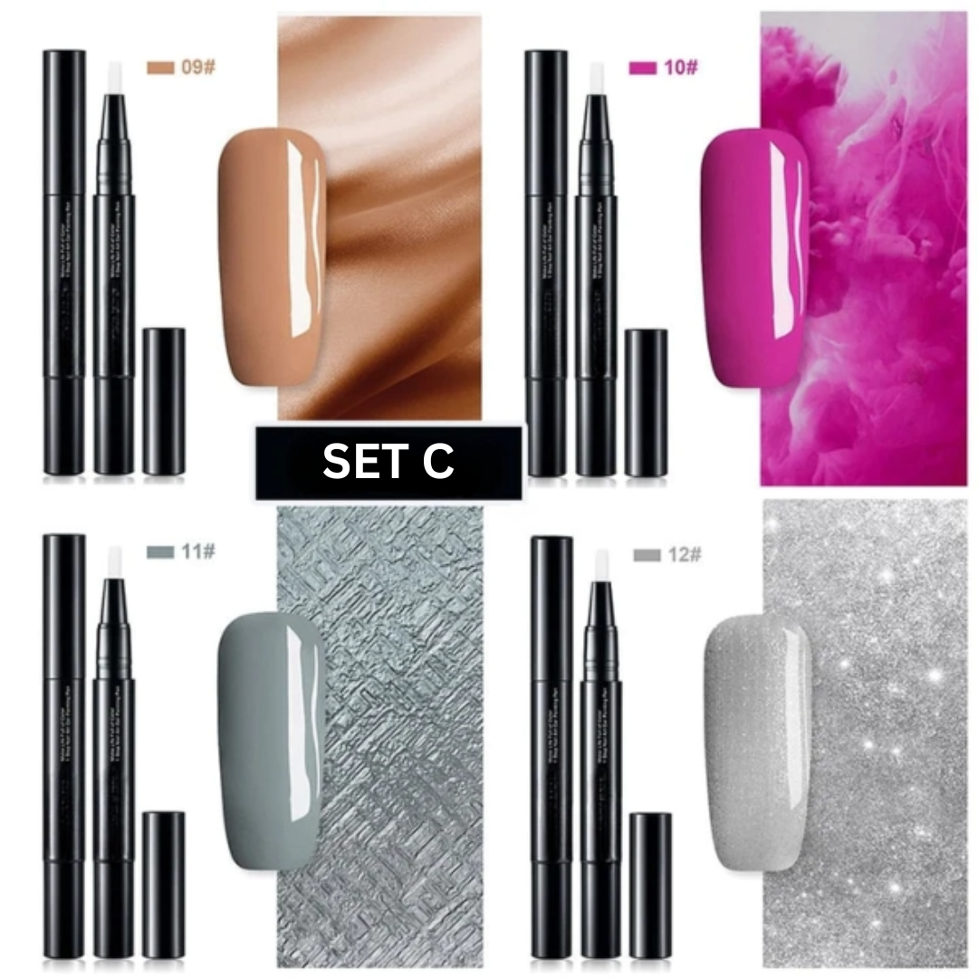 Neglelak Gel | Præcist Neglekunst med Gel Farve | Hurtig Tørring og Langtidsholdbar | NailFlex