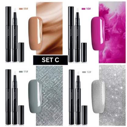 Neglelak Gel | Præcist Neglekunst med Gel Farve | Hurtig Tørring og Langtidsholdbar | NailFlex