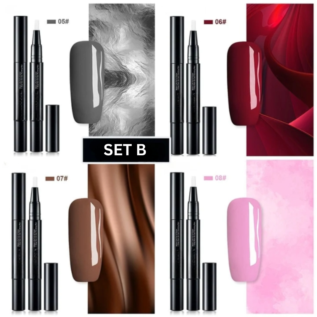 Neglelak Gel | Præcist Neglekunst med Gel Farve | Hurtig Tørring og Langtidsholdbar | NailFlex