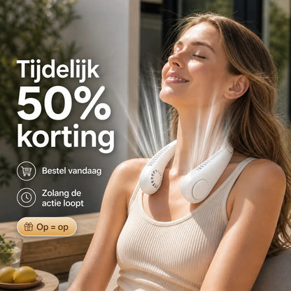 NekFan™ - Bærbar Genopladelig Nakkeventilator til Øjeblikkelig Afkøling!
