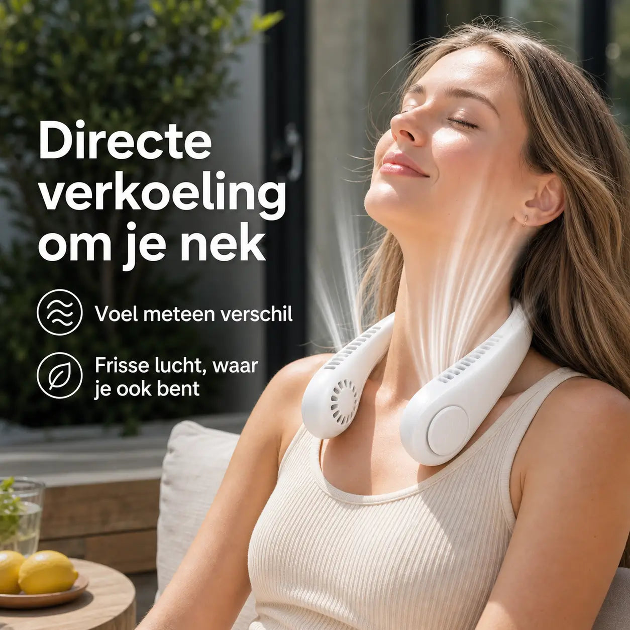 NekFan™ - Bærbar Genopladelig Nakkeventilator til Øjeblikkelig Afkøling!