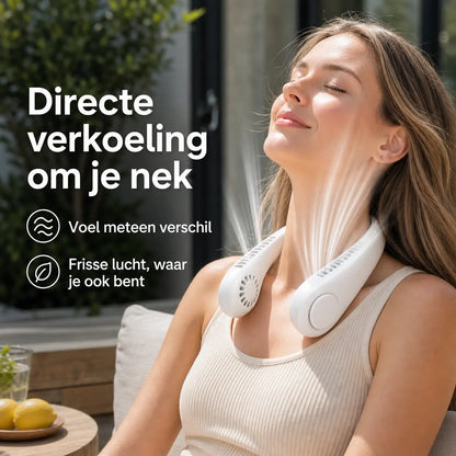 NekFan™ - Bærbar Genopladelig Nakkeventilator til Øjeblikkelig Afkøling!
