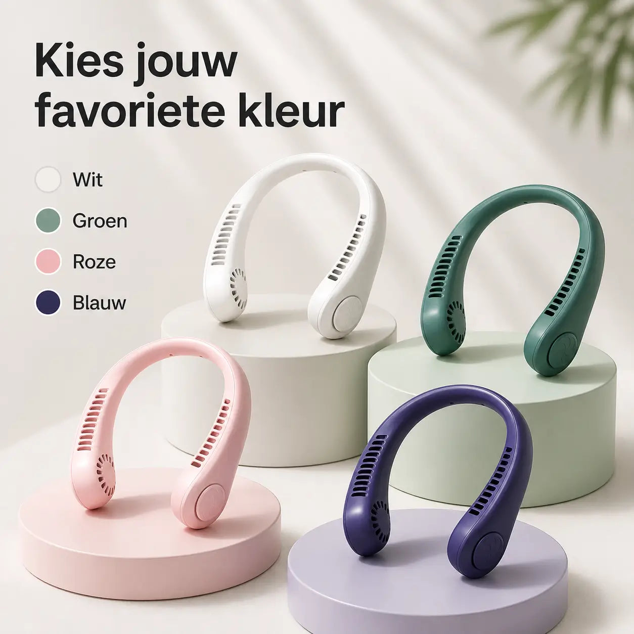 NekFan™ - Bærbar Genopladelig Nakkeventilator til Øjeblikkelig Afkøling!