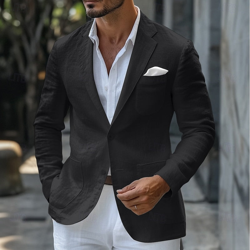 Jean-claude | Blazer en lin élégant pour les événements estivaux - Image 5