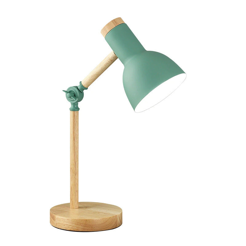NordicGlow | Skandinavisk Træ Skrivebordslampe