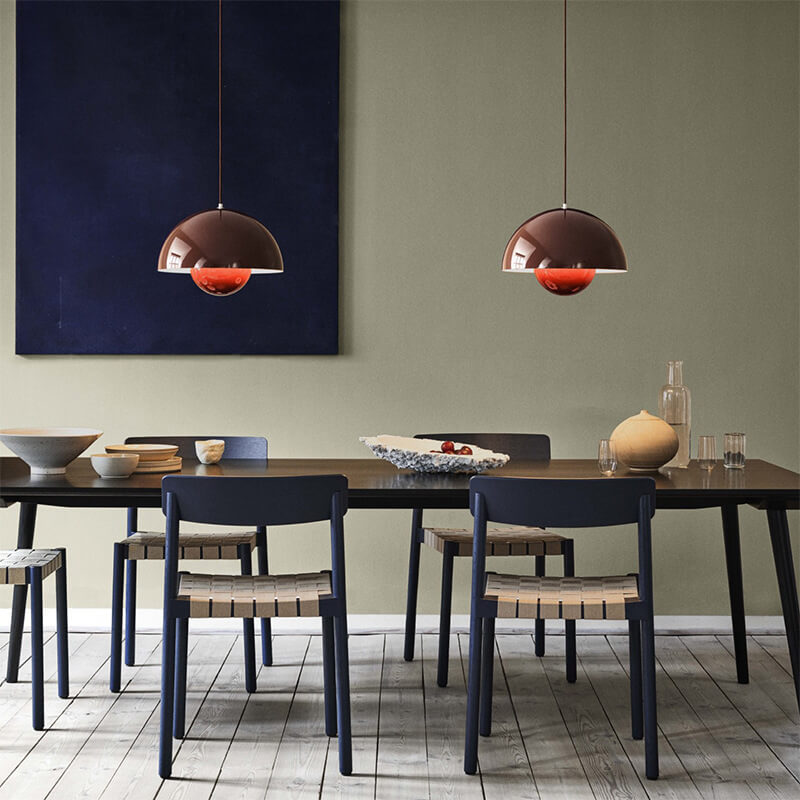 Nordisk Pendellampe med Kuppel Metal Skærm – Justerbar Pendellampe til Skandinavisk Stil Køkkenbelysning