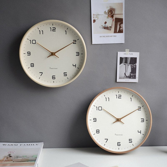 Nordisk Træ Vægur - Elegant Økologisk Design