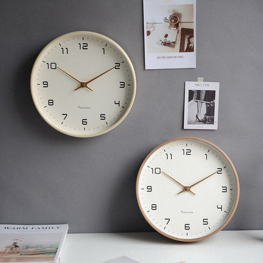 Nordisk Træ Vægur - Elegant Økologisk Design