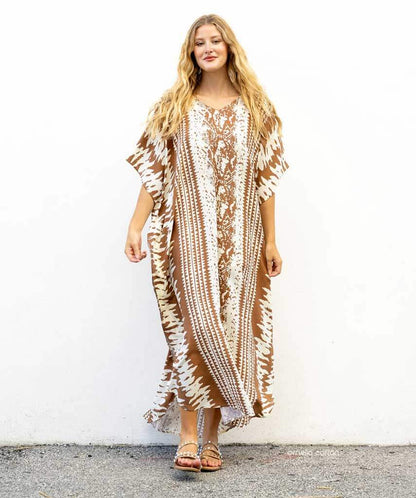 Ornella Kaftan - Løs, Afslappet Kaftan til Kvinder
