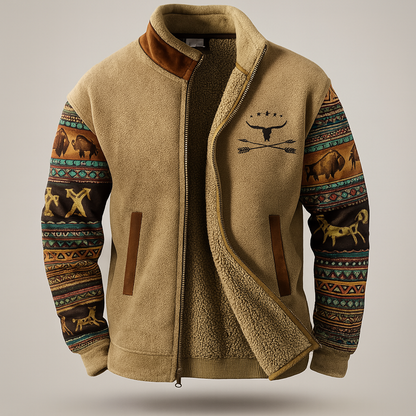 Outdoorjakke i fleece og merino til damer