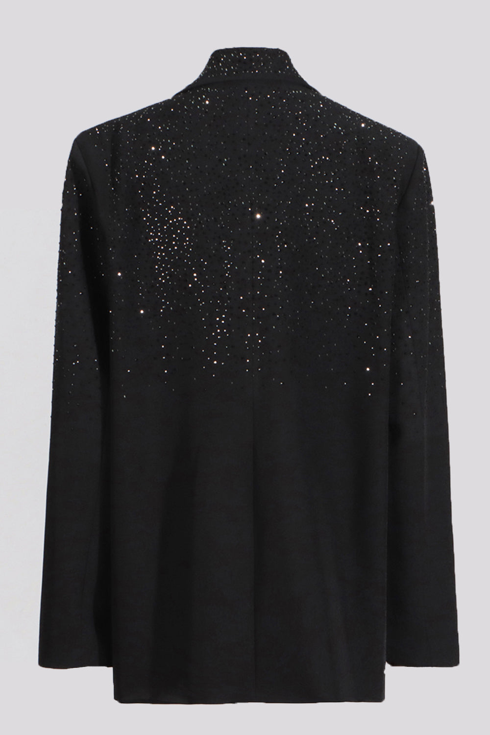 Oversized dameblazer med glimmerdetaljer