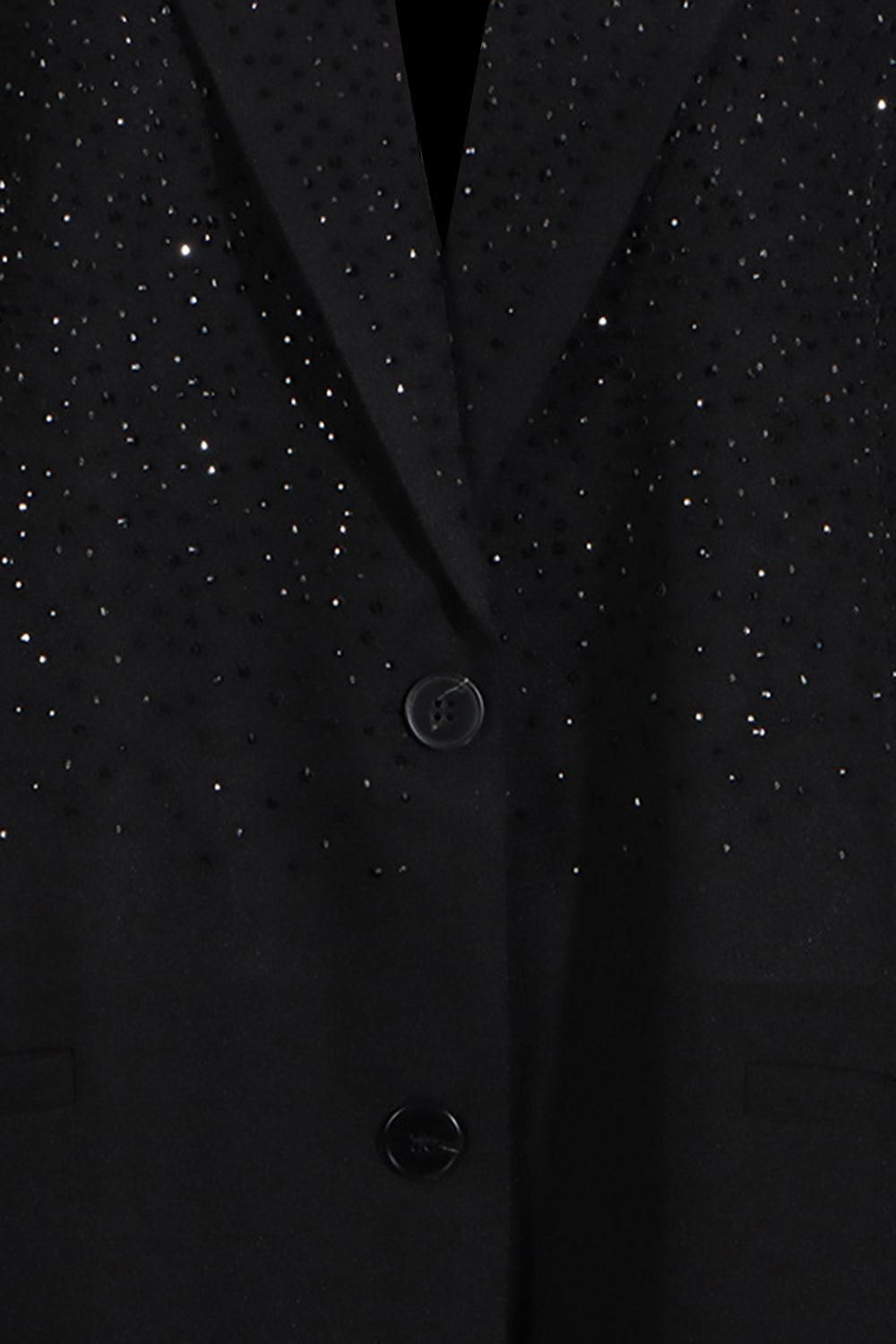 Oversized dameblazer med glimmerdetaljer