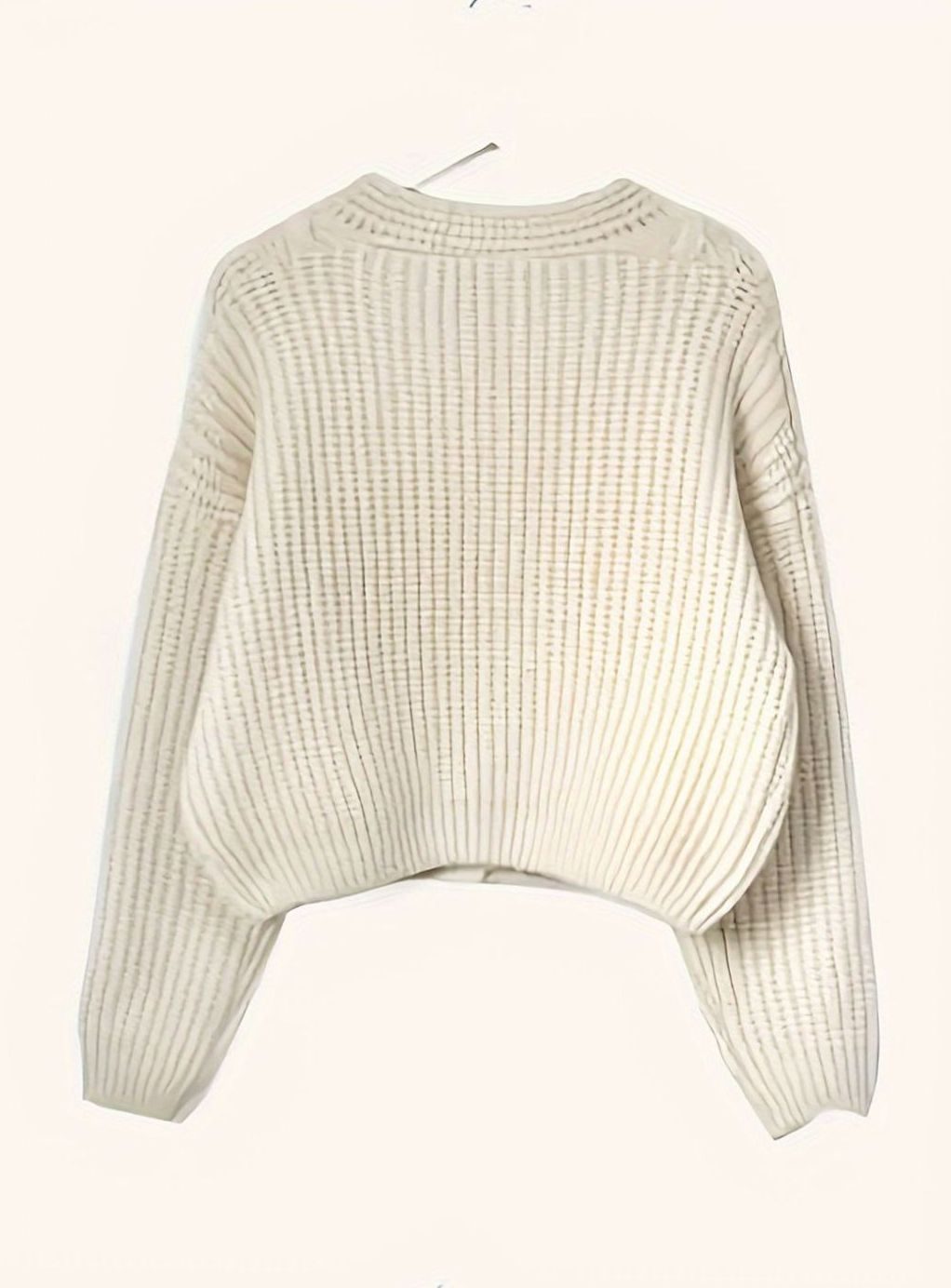 Oversized kabelstrikket cardigan med knapper til damer