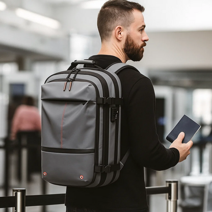 PackForm | Struktureret 60L Kompressions Rygsæk til Rejse & Daglig Brug