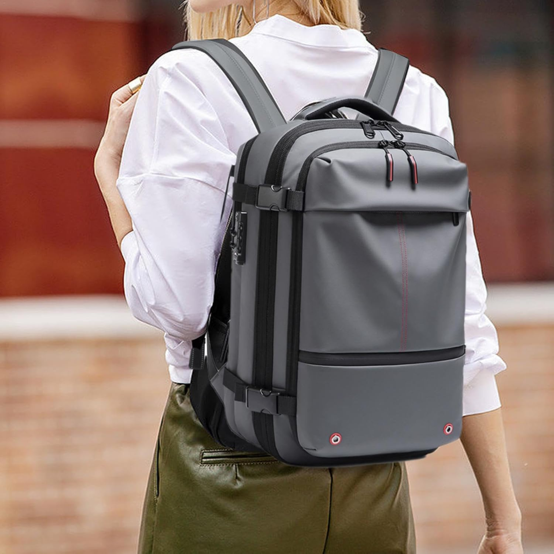 PackForm | Struktureret 60L Kompressions Rygsæk til Rejse & Daglig Brug