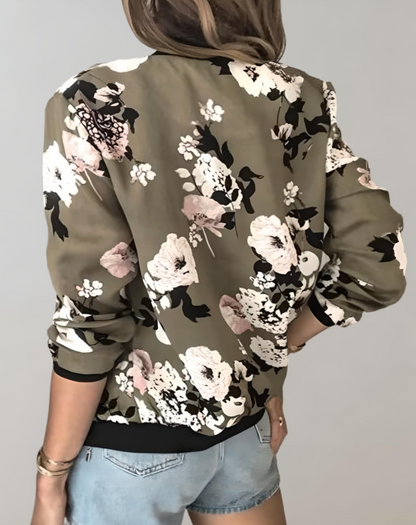 Maéva | Blouson bombardier à fleurs pour femmes - Image 7