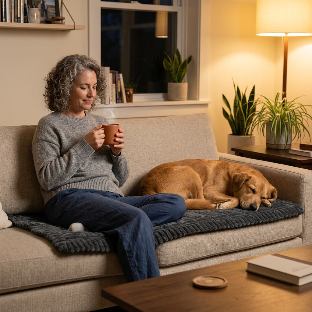 Pawlora™ – Plush Non Slip Sofa Beskytter til Kæledyr
