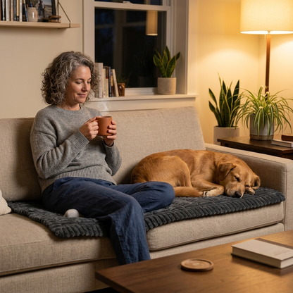 Pawlora™ – Plush Non Slip Sofa Beskytter til Kæledyr